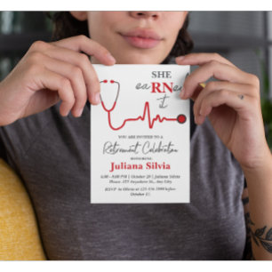 Unique Nurse Retirement Party Flyer