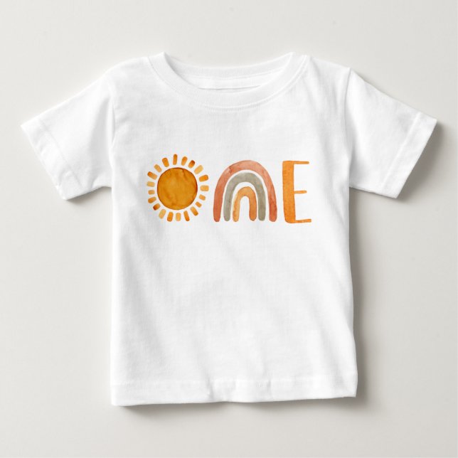 Unique One Watercolor Boho   Baby T-Shirt (Front)