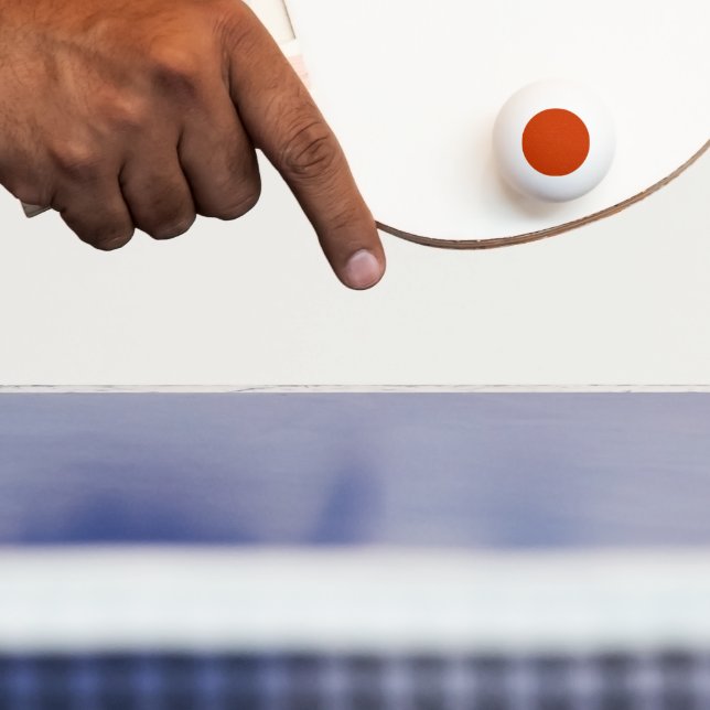 Unique Orange Ping Pong Ball with Texture Detail (Paddle)