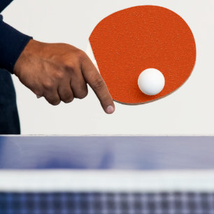Unique Orange Ping Pong Paddle with Texture Detail
