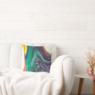 Unique Original Art Abstract Throw Pillow