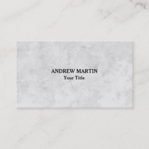 Unique Original Plain Masculine Minimalist Grey Business Card