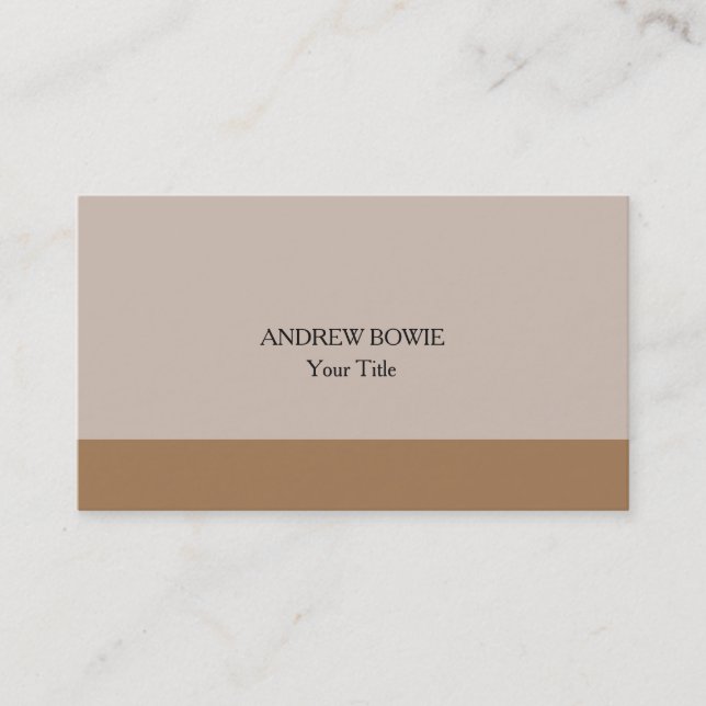 Unique Original Plain Minimalist Pastel Colours Business Card (Front)