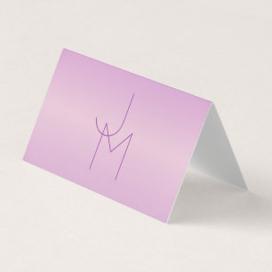 Unique Overlapping Monogram   Soft Lavender Pink