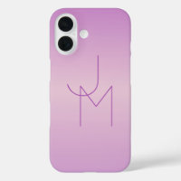 Unique Overlapping Monogram | Soft Lavender Pink