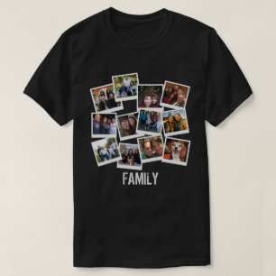 Unique Own Family Photo Frame Collage T-Shirt