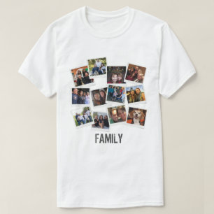 Unique Own Family Photo Frame Collage T-Shirt