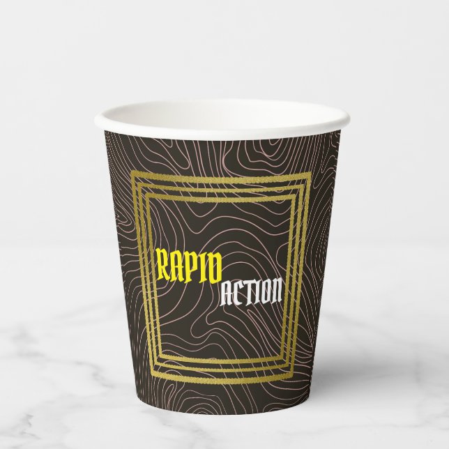 Unique Paper Cup Designs for Drinkware on Zazzle (Front)