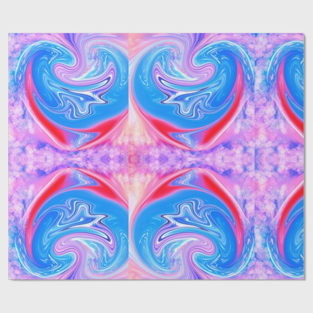 Unique Pattern Abstract  Wrapping Paper (Flat)