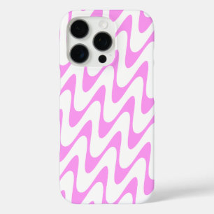 Unique Pattern Design in Pink and White iPhone 16 Pro Case