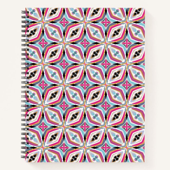 Unique Pattern Design Notebook (Front)