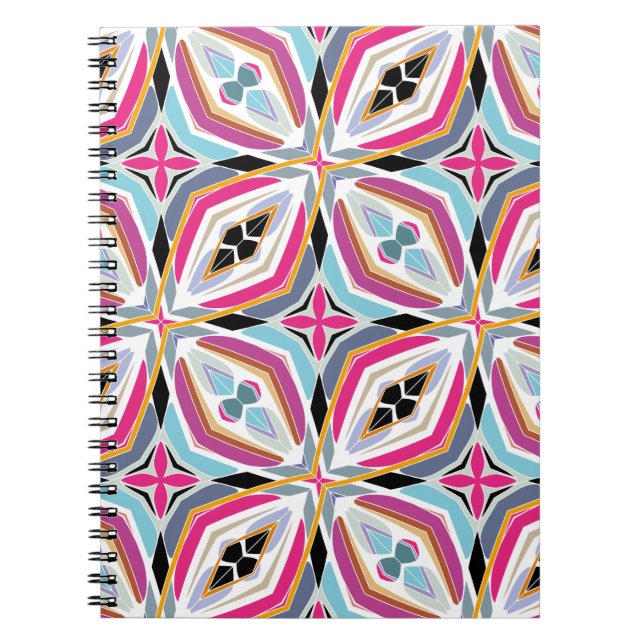 Unique Pattern Design Spiral Notebook (Front)