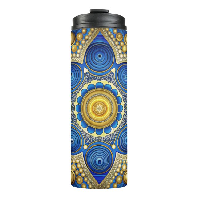 unique pattern design thermal tumbler (Front)