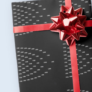 Unique Pattern Featuring Your Logo/Uploaded Image Wrapping Paper