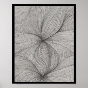 Unique pattern using lines poster