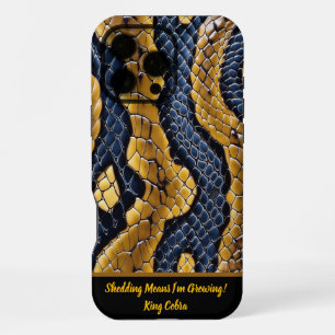 Unique patterns of a vibrant poisonous snakeskin iPhone 16 pro max case