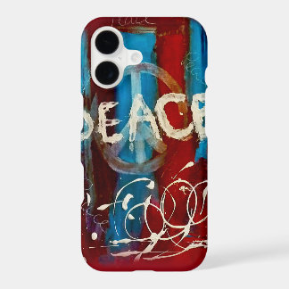 Unique peace sign on a abstract background