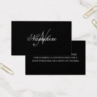 Unique Personalised Black and White Name Monogram