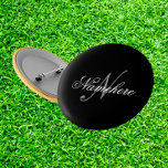 Unique Personalised Black and White Name Monogram 6 Cm Round Badge<br><div class="desc">Personalised Unique Black and White Name Monogram Design for anyone.</div>