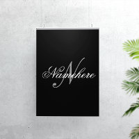 Unique Personalised Black and White Name Monogram