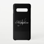 Unique Personalised Black and White Name Monogram  Samsung Galaxy Case<br><div class="desc">Personalised Unique Black and White Name Monogram Design for anyone.</div>
