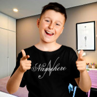 Unique Personalised Black and White Name Monogram 