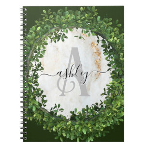 Unique Personalised Keychain with Botanical Theme Notebook