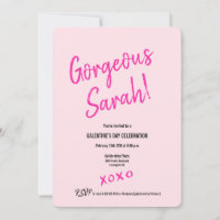 Unique Personalised XOXO Pink Galentine's Day