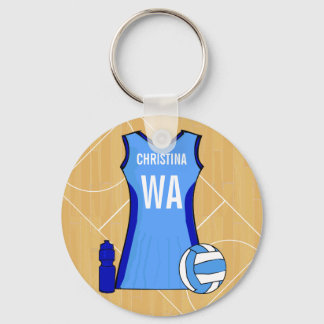 Unique Personalized Netball Custom request Key Ring