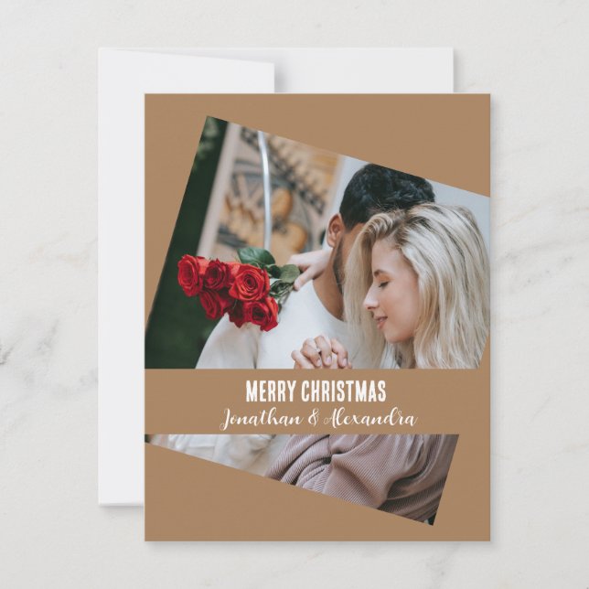 Unique photo grid one picture stylish modern Xmas (Front)
