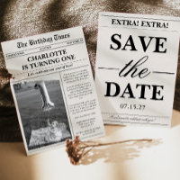 Unique Photo Newspaper First Birthday