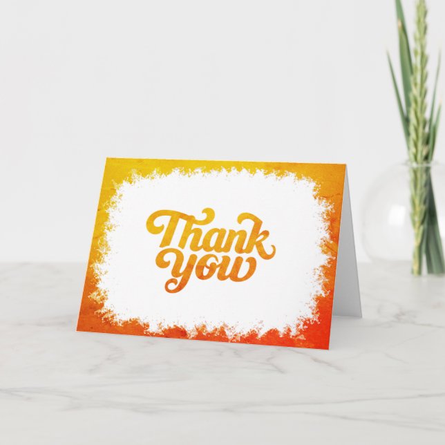 Unique Photo Thank You Card (Front)