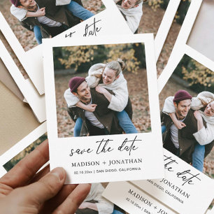 Unique Photo Wedding Save the Date  Invitation