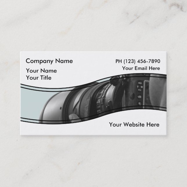 Unique Photography Business Card (Front)