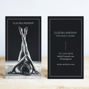 Unique Photography Modelling Performer Dancer   Business Card