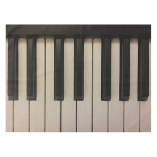 Unique Piano Keys Print Tablecloth