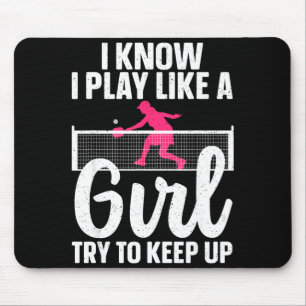 Unique pickleball design for women girls pickle mouse pad