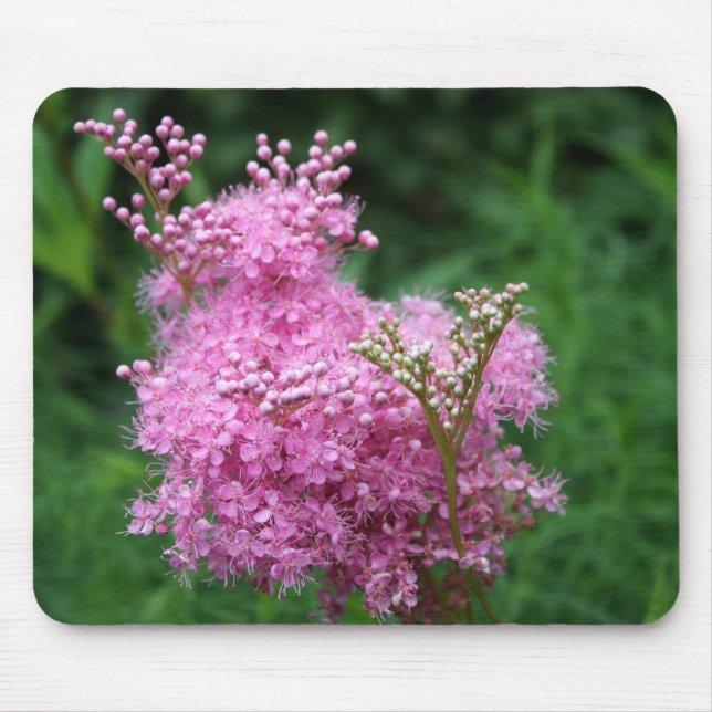 Unique Pink Flower Mousepad (Front)