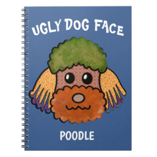 Unique Poodle ugly dog face Notebook