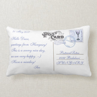 Unique Postcard Pillow
