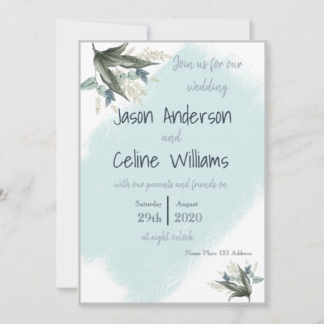 Unique Pre-Wedding Celebration Card (Front)