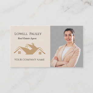 Unique Professional Real Estate simple Realtor Business Card