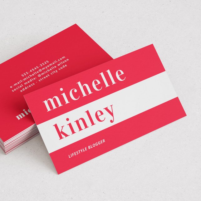 Unique professional trendy typography networking business card (Creator Uploaded)