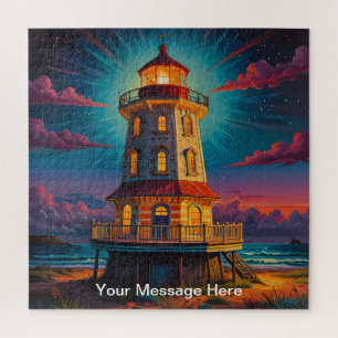Unique psychedelic & fun personalised jigsaw puzzle