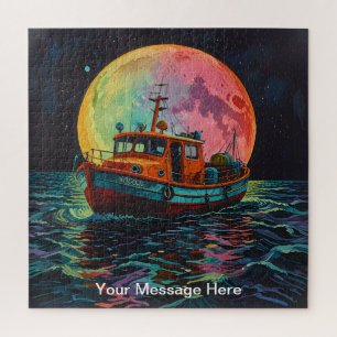 Unique psychedelic & fun personalised jigsaw puzzle