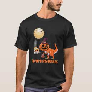 Unique Pumpkasaurus T Rex Dinosaur Pumpkin Funny H T-Shirt
