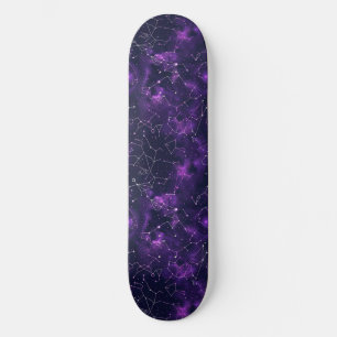 Unique Purple Astrology Design Skateboard