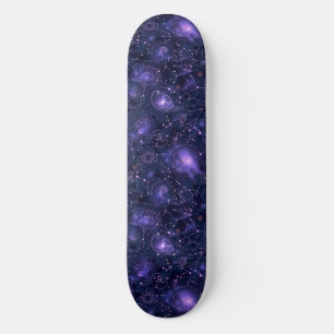 Unique Purple Astrology Design Skateboard