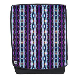 Unique Purple Pattern Backpack