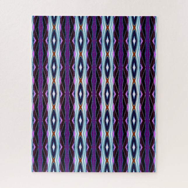 Unique Purple Pattern Jigsaw Puzzle (Vertical)